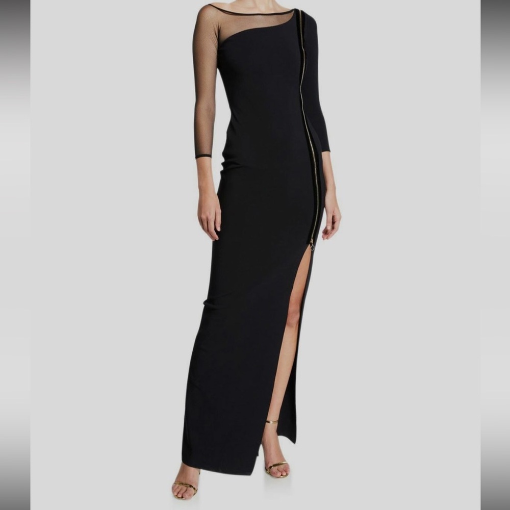 Chiara Boni Asymmetric Column Gown